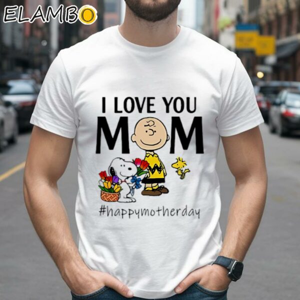 Peanuts Charlie Snoopy I Love You Mom Happy Mothers Day Flower Shirt 2 Shirts 26