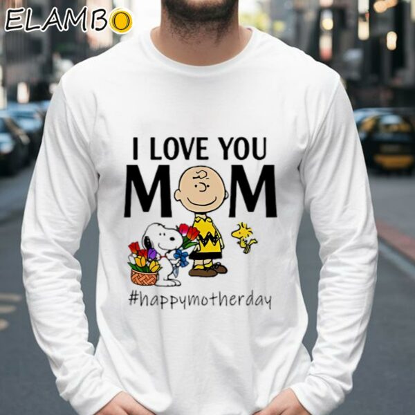 Peanuts Charlie Snoopy I Love You Mom Happy Mothers Day Flower Shirt Longsleeve 39