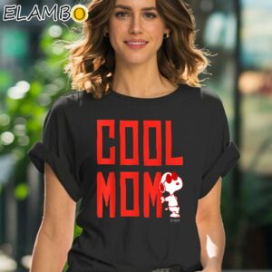 Peanuts Snoopy Mothers Day Cool Mom Shirt Black Shirt 41