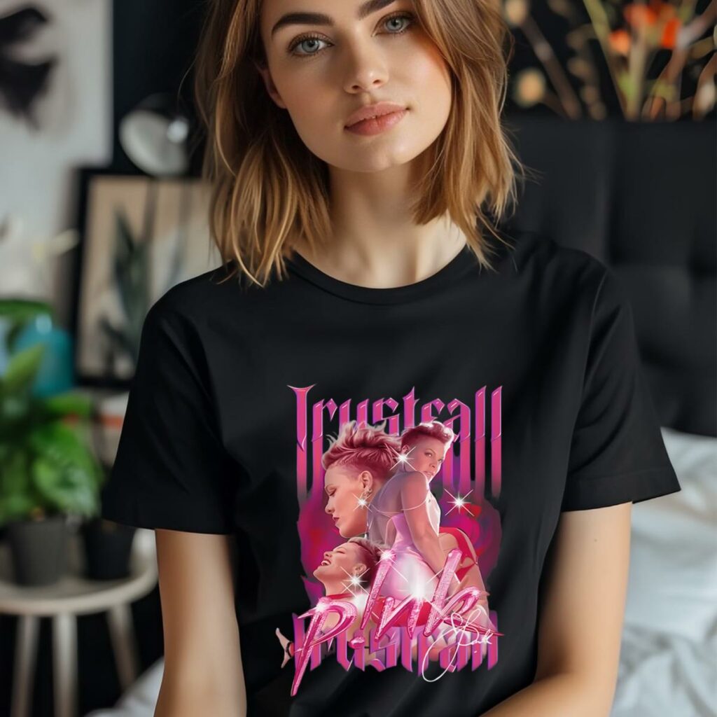 Pink Singer Trustfall Album 2023 Tour T Shirt 2 2