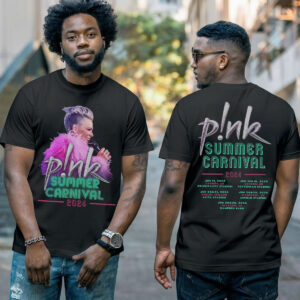 Pink Singer UK Summer Carnival 2024 Festival Tour T shirt