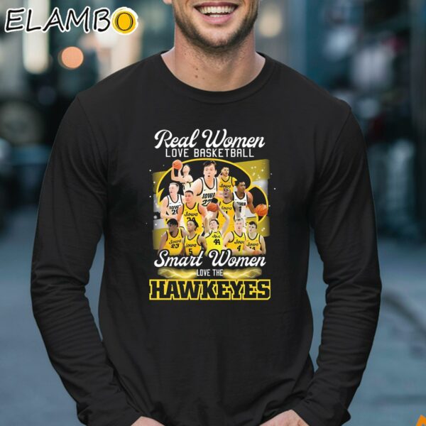 Real Women Love Basketball Smart Women Love Iowa Hawkeyes NCAA T Shirt Longsleeve 17