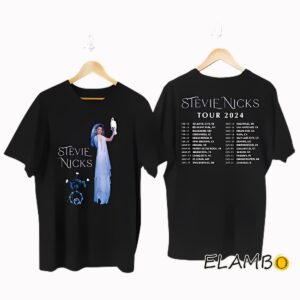 Retro Stevie Nicks 2024 Tour Merch T Shirt 2 Side 2 Side