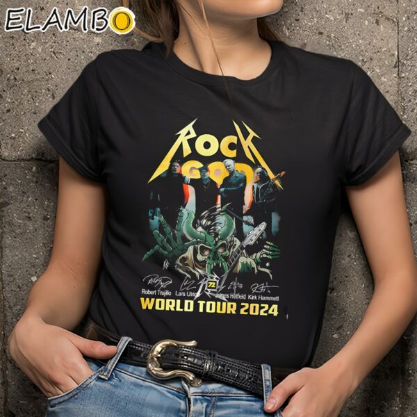 Rock God Metallica World Tour 2024 T Shirt Black Shirts 9