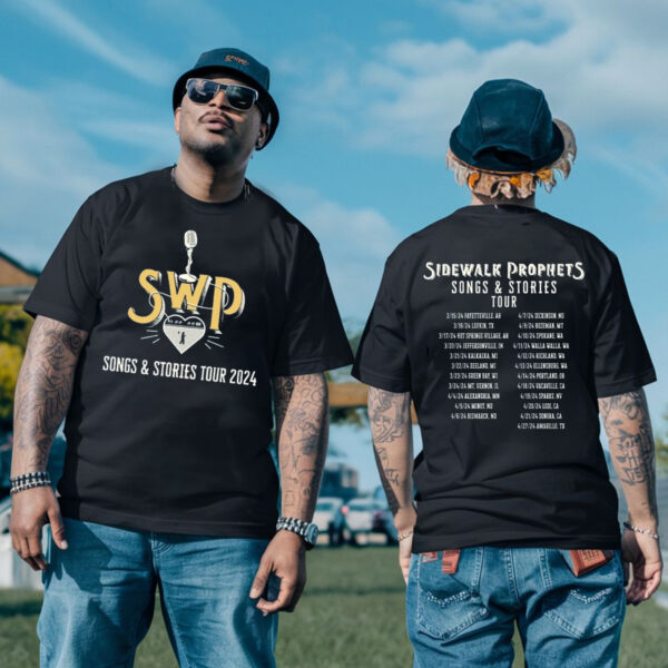 Sidewalk Prophets Songs and Stories Spring 2024 T Shirt 2