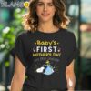 Snoopy And Woodstock Babys First Mothers Day On The Inside Shirt Black Shirt 41