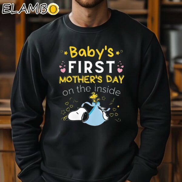 Snoopy And Woodstock Babys First Mothers Day On The Inside Shirt Sweatshirt 11