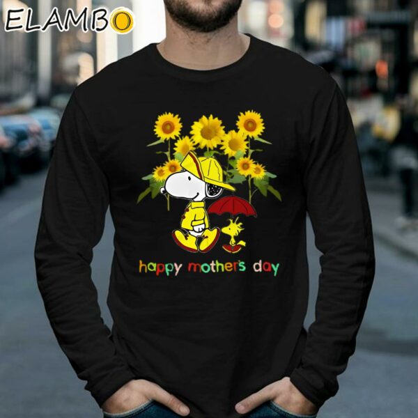 Snoopy Charlie Brown Sunflower Mothers Day T Shirt Longsleeve 39