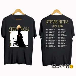 Stevie Nicks 2024 Tour Live In Concert T Shirt 2 Side 2 Side