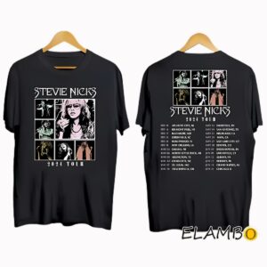 Stevie Nicks Live In Concert Tour Merch 2024 T Shirt 2 Side 2 Side