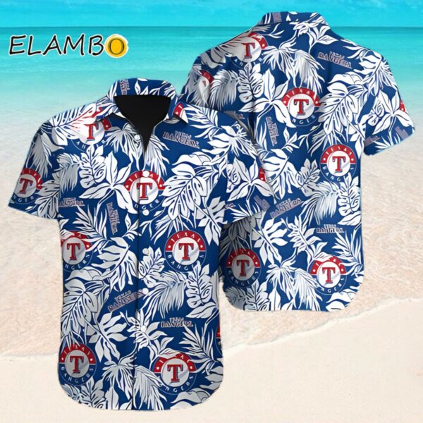 Texas Rangers Hawaiian Shirt Tropical Leaves Aloha Shirt Hawaaian Shirt Hawaaian Shirt