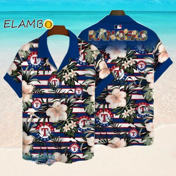 Texas Rangers Hibiscus Hawaiian Shirt Summer Beach Hawaaian Shirt Hawaaian Shirt