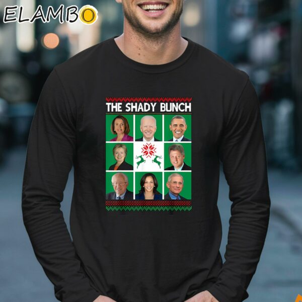 The Shady Bunch Pelosi Biden Obama Kamala Ugly Christmas T Shirt Longsleeve 17