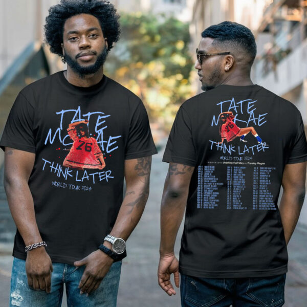 The Think Later World Tour 2024 Tate McRae T Shirts Fan Gift 4