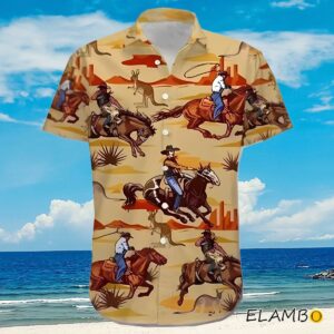 Tropical Cowboy Western Hawaiian Shirts For Men Aloha Shirt Aloha Shirt