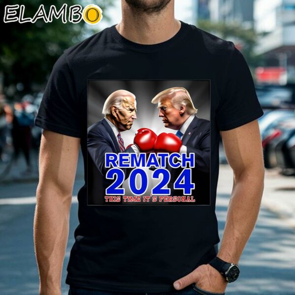 Trump Biden Rematch 2024 T Shirt Black Shirts 2