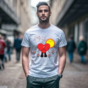 Un Verano Sin Ti Bad Bunny Heart T Shirt 1 1