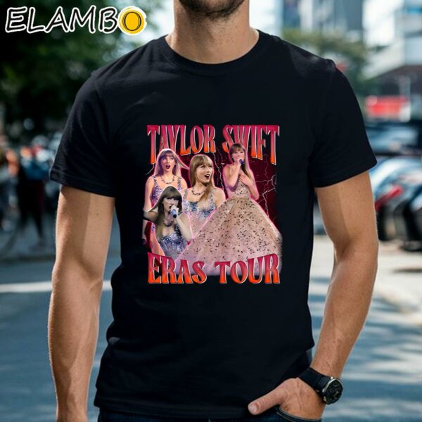 Vintage 90s Style Taylor Shirt Swiftie Eras Tour Shirt Black Shirts 2