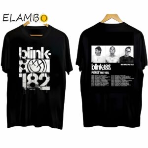 Vintage Blink 182 One More Time 2024 Tour Shirt Rock Band Blink 182 Black Shirt Black Shirt