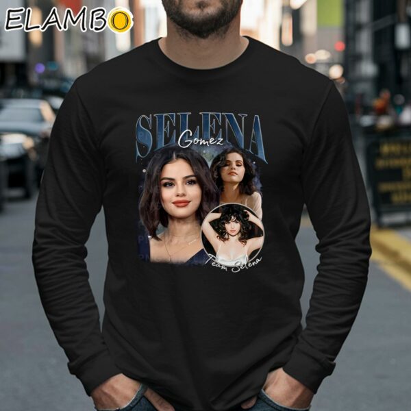 Vintage Bootleg 90s Selena Gomez Black Shirt Longsleeve 40