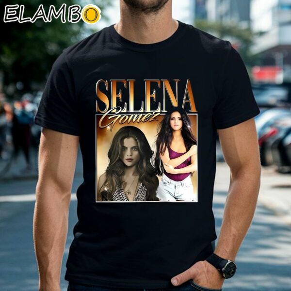 Vintage Bootleg Selena Gomez T Shirt Gift For Fan Black Shirts 2