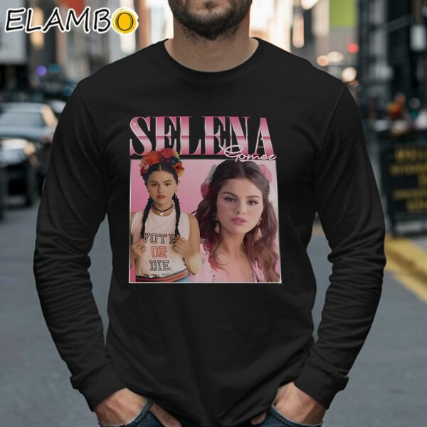 Vintage Selena Gomez Vote Or Die T Shirt Longsleeve 40