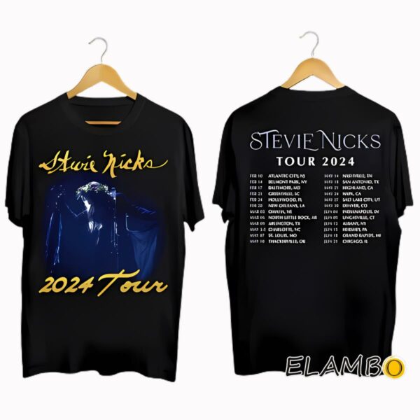 Vintage Stevie Nicks 2024 Tour T Shirt Gifts For Fans 2 Side 2 Side
