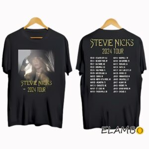Vintage Stevie Nicks Live In Concert 2024 T Shirt 2 Side 2 Side