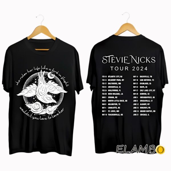 Vintage Stevie Nicks Tour 2024 Concert Merch T Shirt 2 Side 2 Side