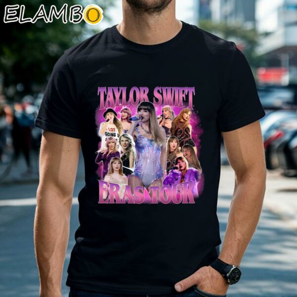 Vintage Taylor Eras Tour Bootleg Shirt Swiftie Taylor Gift Black Shirts 2