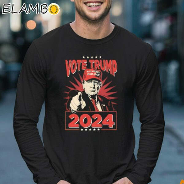Vote Trump 2024 Trump Maga T Shirt Longsleeve 17
