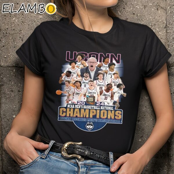 2024 NCAA Men's Basketball National Champions Uconn Huskies Shirt Black Shirts 9