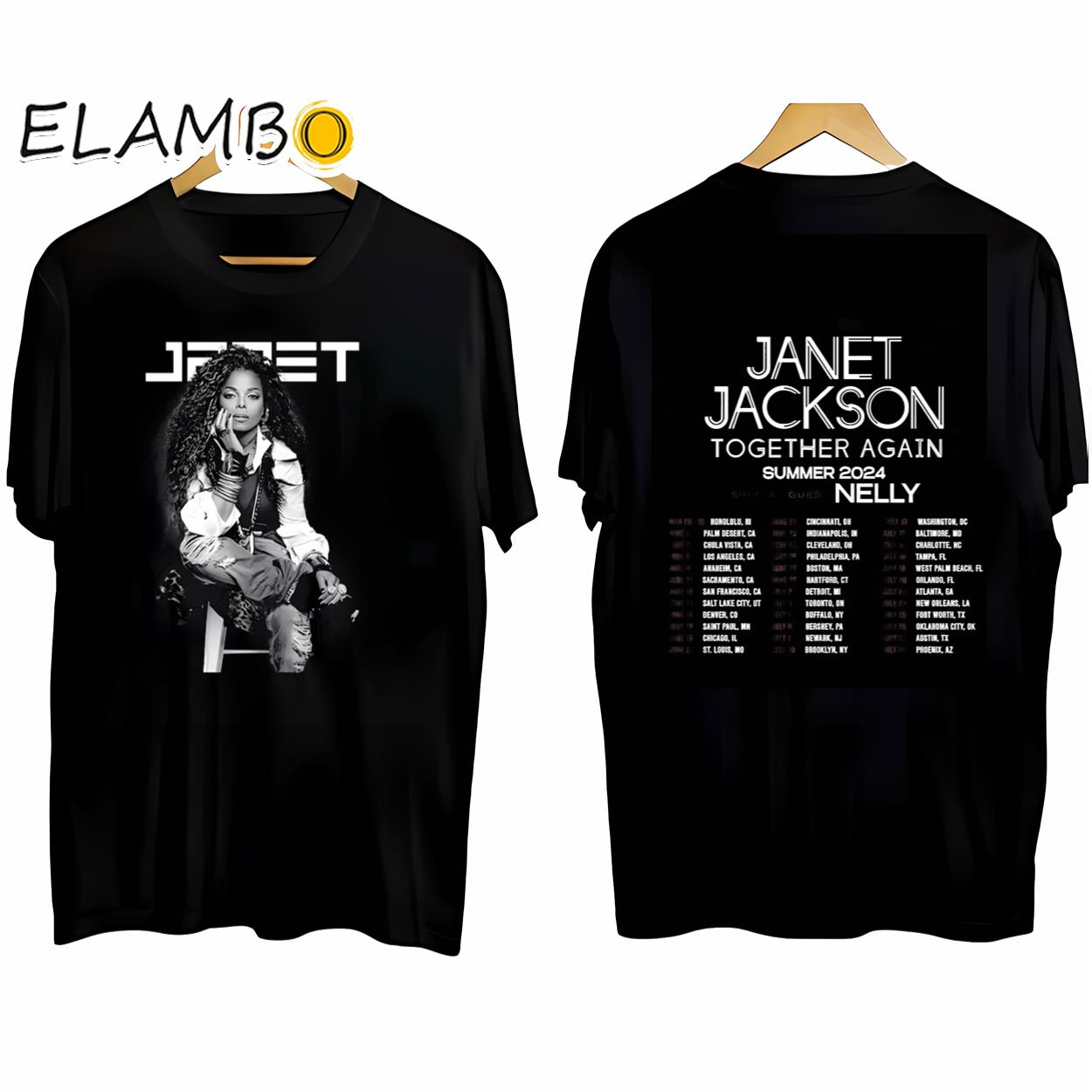 JANET JACKSON 2024 Tシャツ Frame Tee (L) 最安価格 - ミュージシャン