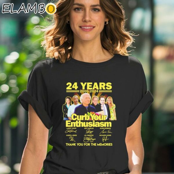 24 Years 2024 Curb Your Enthusiasm Thank You For The Memories Signatures Shirt Black Shirt 41