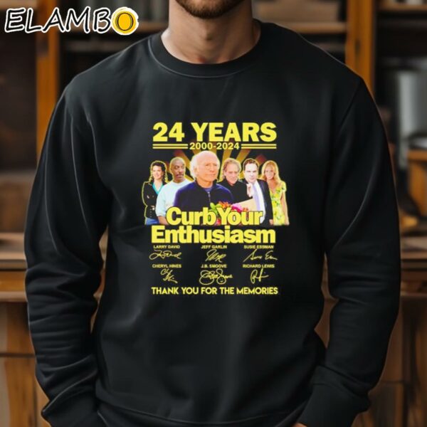 24 Years 2024 Curb Your Enthusiasm Thank You For The Memories Signatures Shirt Sweatshirt 11