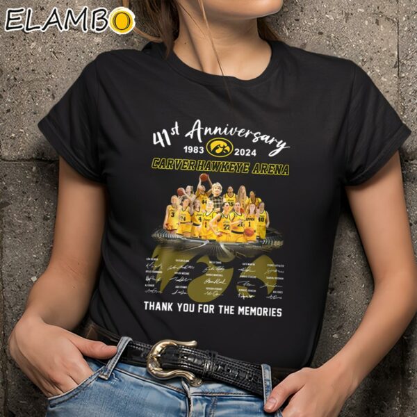 41st Anniversary 1983 2024 Carver Hawkeye Arena Thank You For The Memories Shirt Black Shirts 9