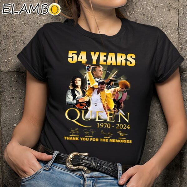 54 Years Queen 1970 2024 Thank You For The Memories Shirt Black Shirts 9