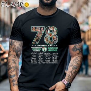 78 Years Of The Greatest NBA Teams Boston Celtics Thank You For The Memories Shirt Black Shirt 6