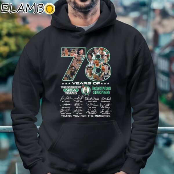 78 Years Of The Greatest NBA Teams Boston Celtics Thank You For The Memories Shirt Hoodie 4