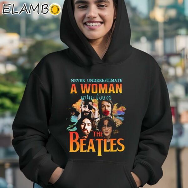 A Woman Who Loves The Beatles Shirt Hoodie 12