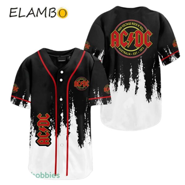 ACDC All Over Print Baseball Jersey Shirt Printed Thumb