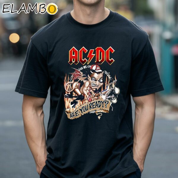 ACDC Are You Ready Shirt Heavy Metal Band Merch Black Shirts 18