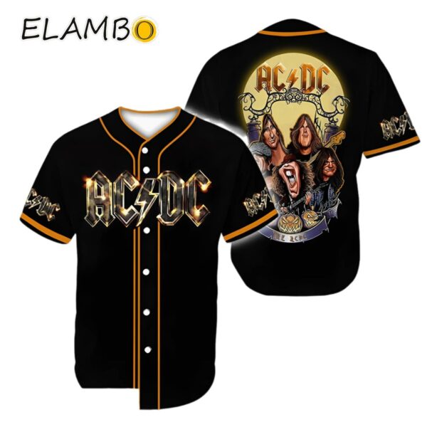 ACDC Band Baseball Jersey Shirt Gift For Lover Printed Thumb