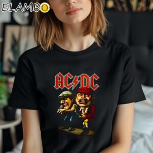 ACDC Caricature In Concert Shirt by Dady Love Black Shirt Shirt
