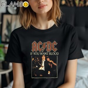ACDC On Stage If You Want Blood Shirt Black Shirt Shirt