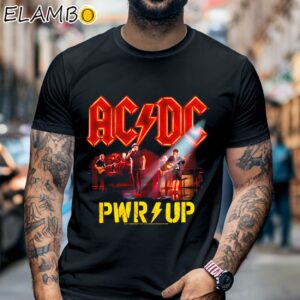 ACDC Power up World Tour T shirt Vintage Heavy Metal Concert Black Shirt 6