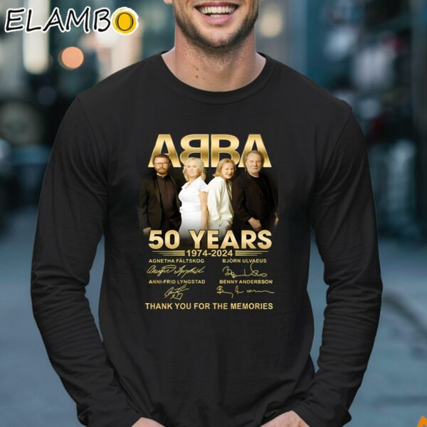 Abba Band 50 Year 1974 2024 Thank You For The Memories Shirt Longsleeve 17