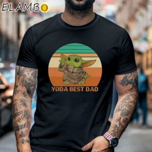 Baby Yoda Best Dad Vintage Shirt Black Shirt 6