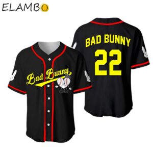 Bad Bunny 22 Un Verano Sin Ti Baseball Jersey Background FULL
