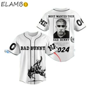 Bad Bunny Most Wanted Tour Baseball Jersey